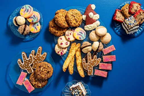 Decorating and Storing Easy Rainbow Cookies