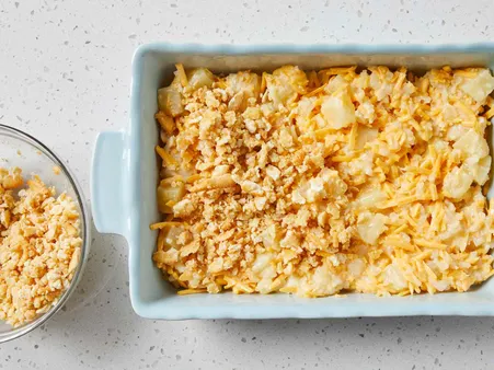 The Absolute Best Pineapple Casserole With Ritz Crackers And Cheese